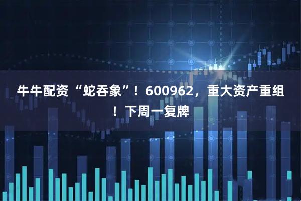 牛牛配资 “蛇吞象”！600962，重大资产重组！下周一复牌