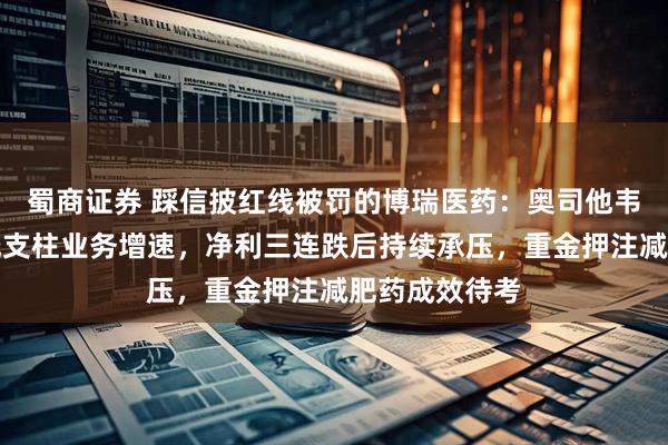 蜀商证券 踩信披红线被罚的博瑞医药：奥司他韦需求下滑拉低支柱业务增速，净利三连跌后持续承压，重金押注减肥药成效待考
